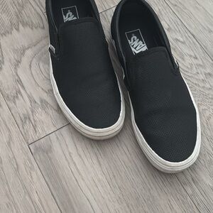 Vans Black Classic Slip-On Sneakers